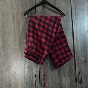 Red and Black plaid pajama pants size large